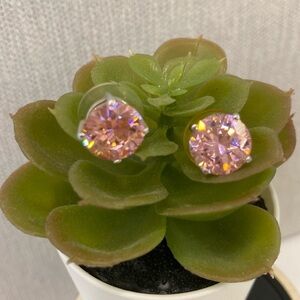 Sterling Silver Overlay Swarovski Crystal Earrings New